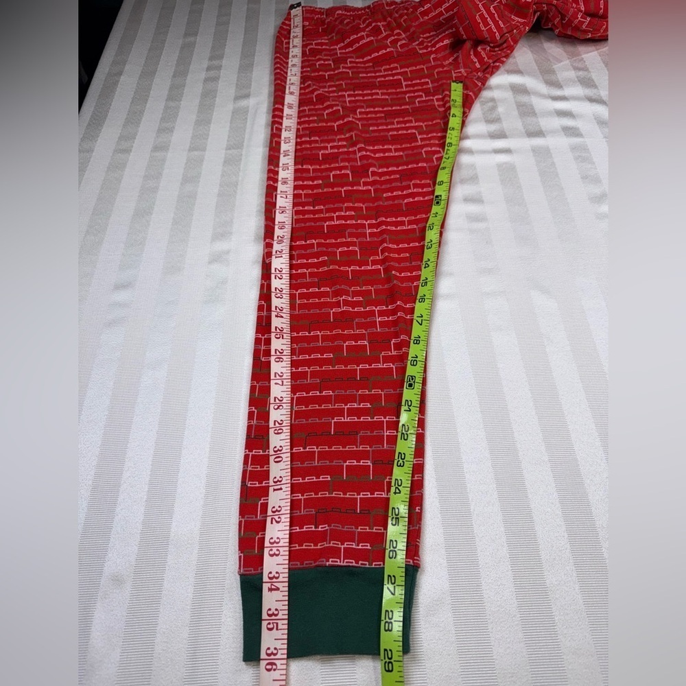 LEGO TARGET Red Stacked Brick Pattern Pajama Set Adult Size Medium - Picture 6 of 11